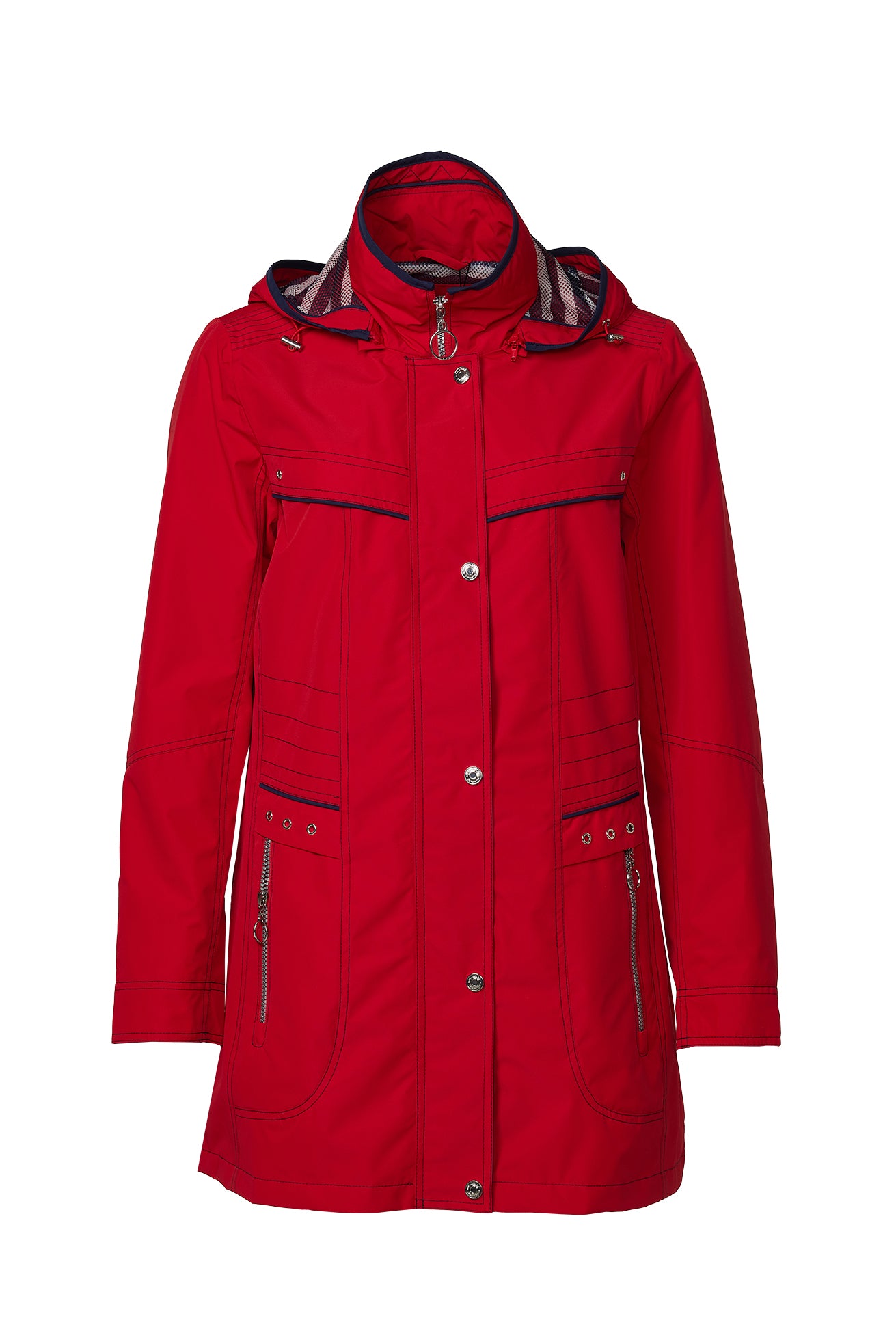 Windfield / Danwear Bea Forårsjakke 1608 Red/Navy