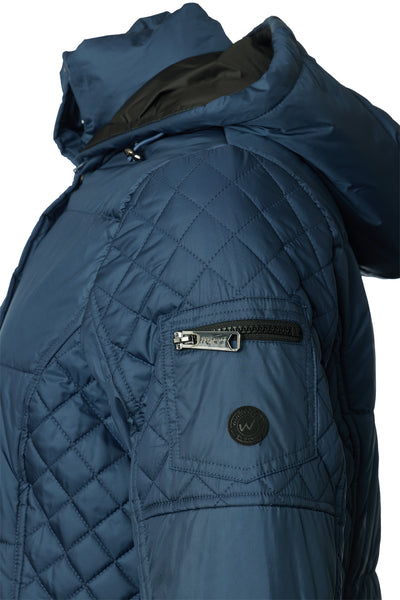 Windfield / Danwear Ester Vinterjakker 4129 Blue/Dark Grey