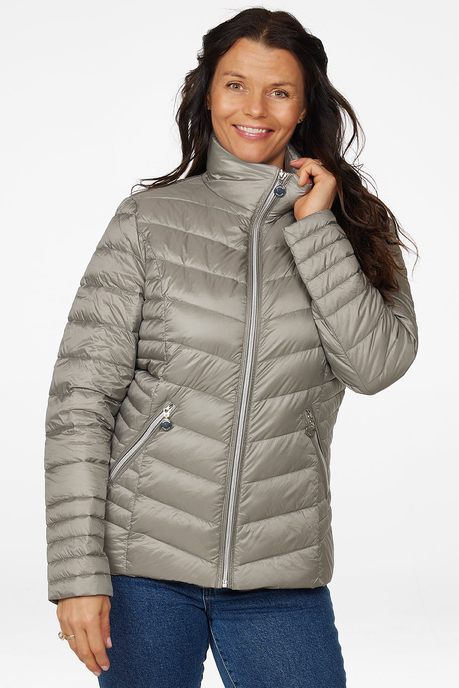 Windfield / Danwear Venessa Lette dunjakker 0202 Rock Ridge